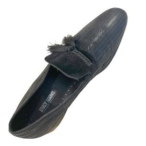 Stacy‎ Adams Dress Shoe-size 11,  LEFT SHOE ONLY- textured, tassel slip on black